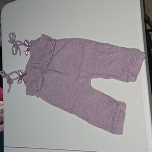 Baby girls 6 month purple 💜 tie top romper